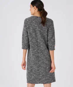 Robe droite effet tweed