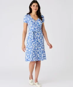 Robe effet cache-coeur viscose stretch