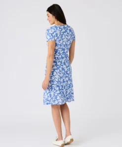 Robe effet cache-coeur viscose stretch