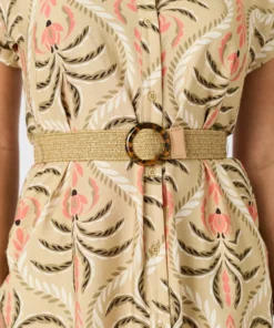 Robe gaufrée + ceinture