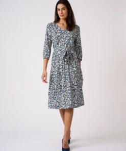 Robe maille crêpe stretch
