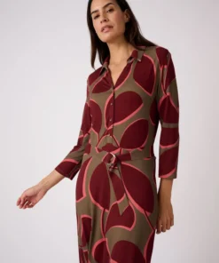 Robe maille stretch évasée