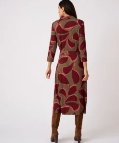 Robe maille stretch évasée