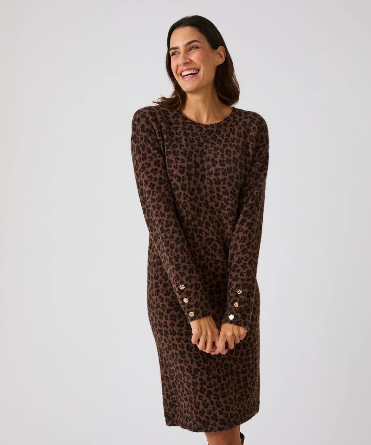 Robe-pull imprimé animalier Thermolactyl