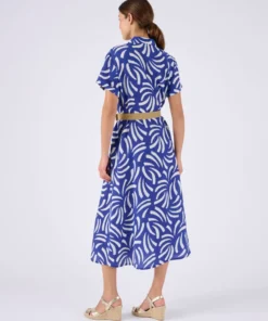 Robe tissu gaufré + ceinture
