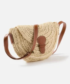 Sac besace tressé