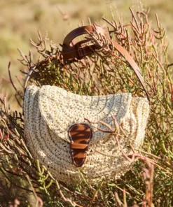Sac besace tressé