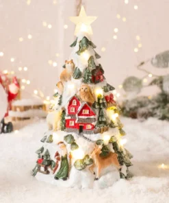 Sapin scène de Noël lumineux