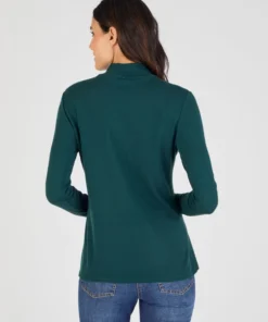 Sous-pull col montant Thermolactyl et soie en maille côtelée