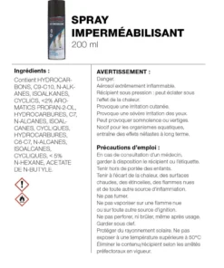Spray imperméabilisant