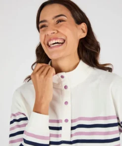 Sweat-shirt esprit marinière