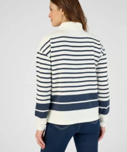 Sweat-shirt esprit marinière