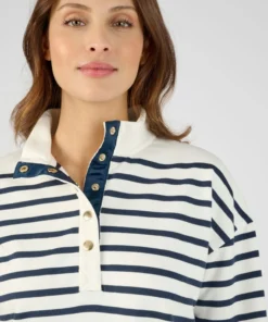 Sweat-shirt esprit marinière