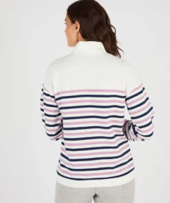 Sweat-shirt esprit marinière