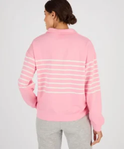 Sweat-shirt molleton rayé
