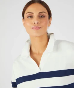 Sweat-shirt molleton rayé