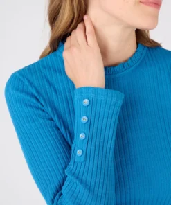 Tee-shirt en maille effet légèrement gaufré pur coton