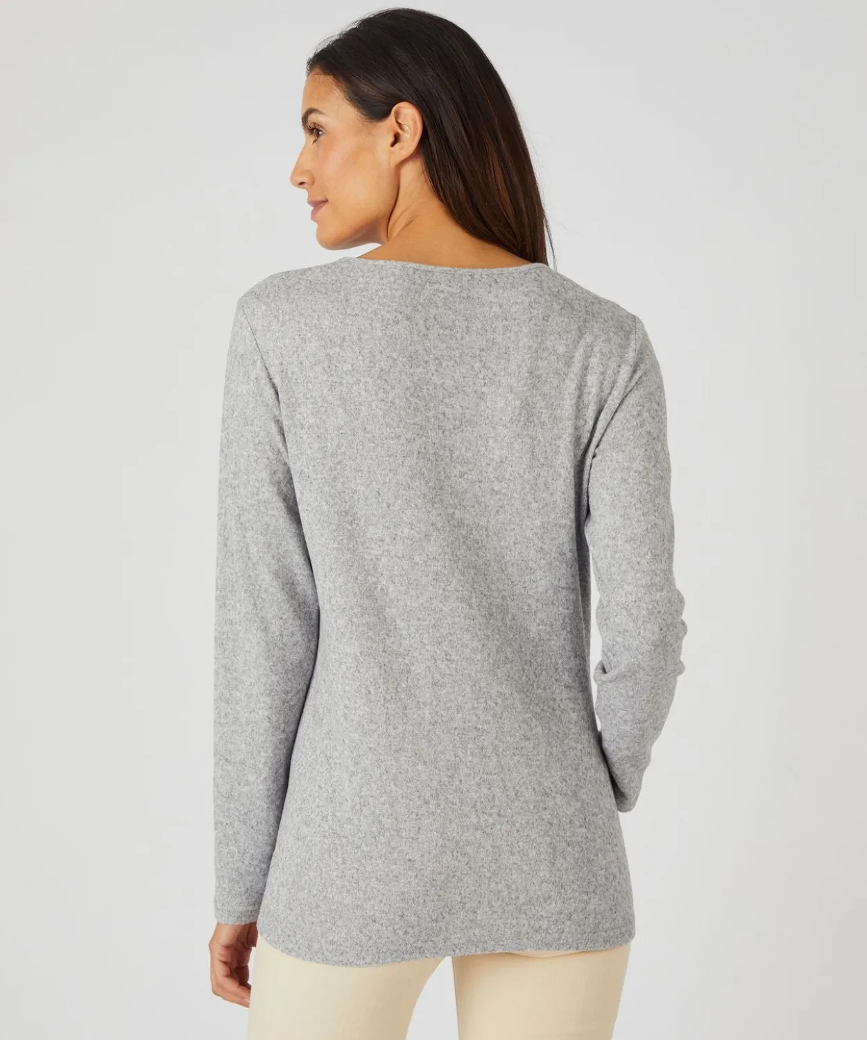 Tee-shirt maille chaude fleuri