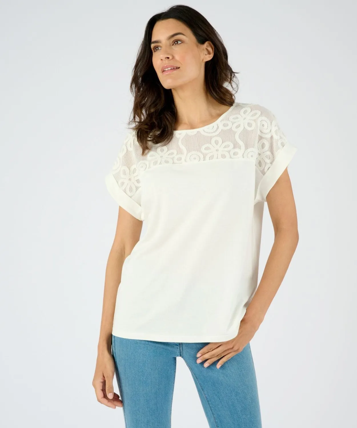 T-shirt bi-matière