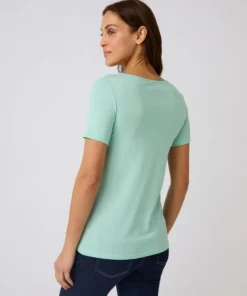 T-shirt Climatyl col dentelle