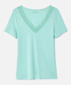 T-shirt Climatyl col dentelle