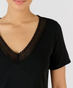 T-shirt Climatyl col dentelle
