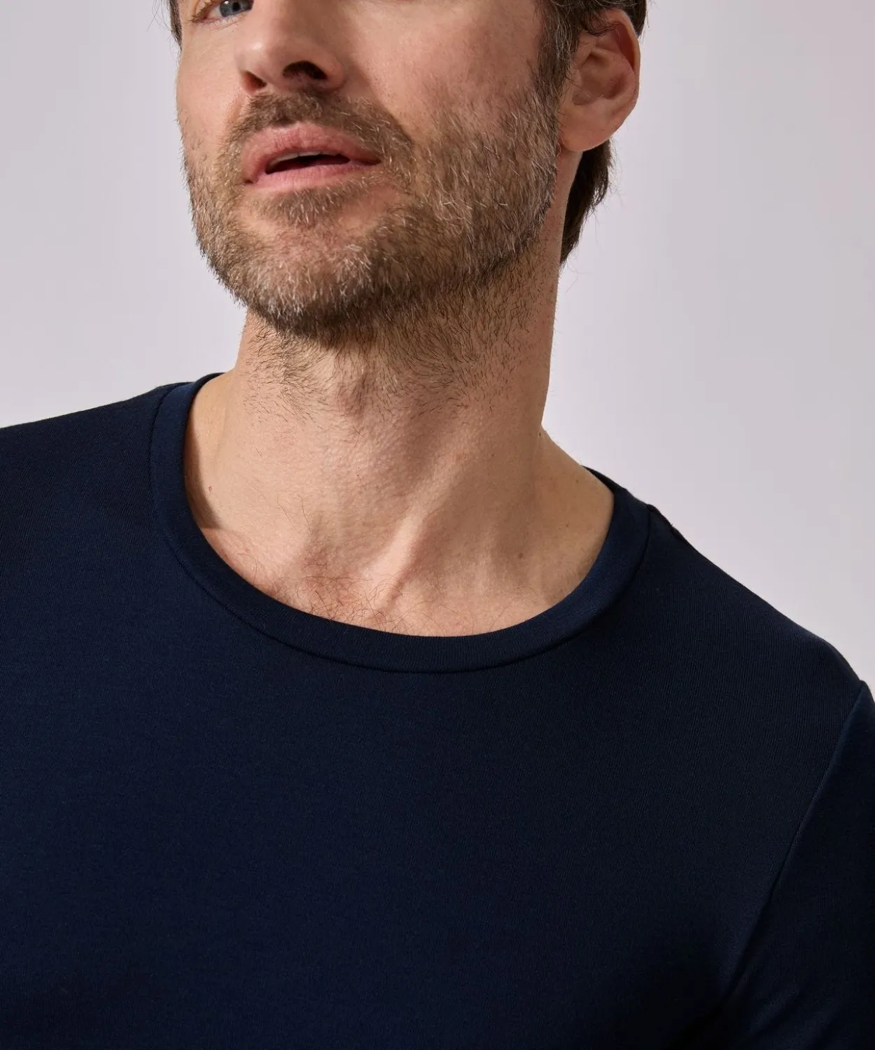 T-shirt col rond manches longues fine côte Thermolactyl Sensitive