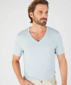 T-shirt col V Climatyl en maille jersey