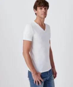 T-shirt col V Climatyl en maille jersey