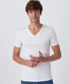 T-shirt col V Climatyl en maille jersey