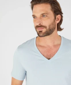 T-shirt col V Climatyl en maille jersey