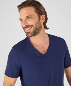 T-shirt col V Climatyl en maille jersey