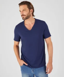 T-shirt col V Climatyl en maille jersey