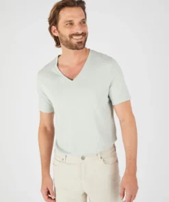 T-shirt col V Climatyl en maille jersey