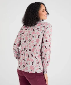 T-shirt col volanté maille chaude Thermolactyl