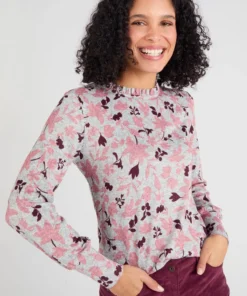 T-shirt col volanté maille chaude Thermolactyl