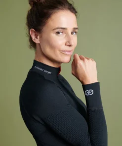 T-shirt col zippé Energy Thermolactyl 4 femme