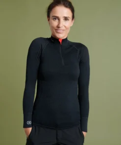 T-shirt col zippé Energy Thermolactyl 4 femme