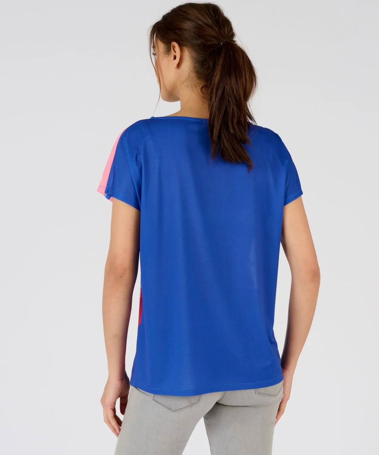 T-shirt crêpe imprimé devant