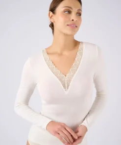 T-shirt dentelle manches longues Thermolactyl Sensitive