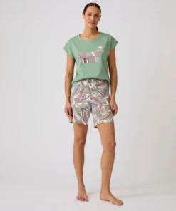 T-shirt de pyjama en pur coton