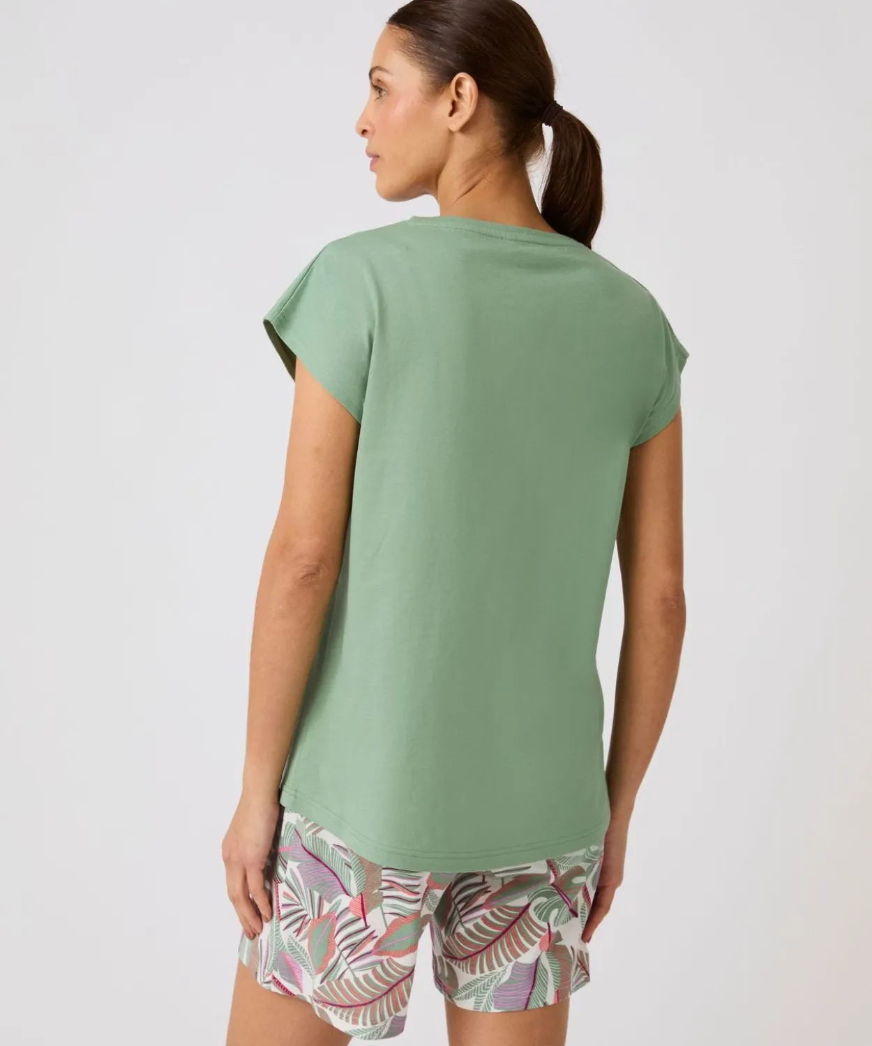 T-shirt de pyjama en pur coton