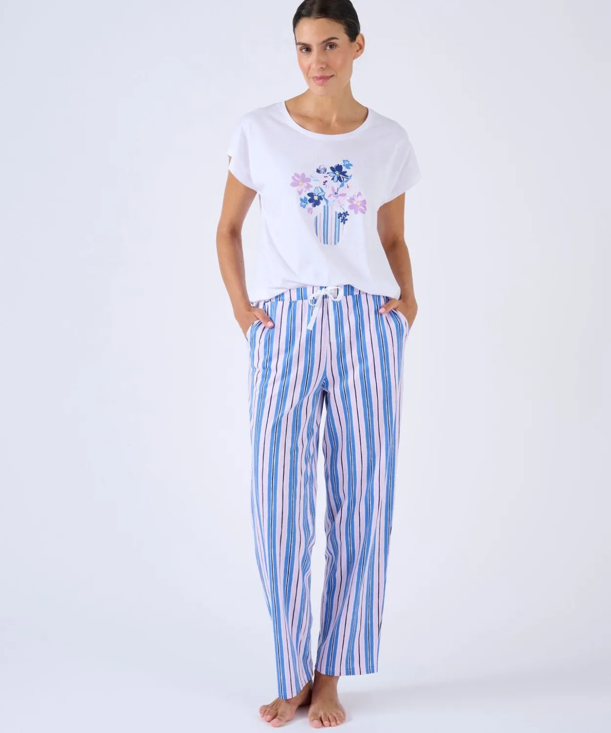 T-shirt de pyjama en pur coton
