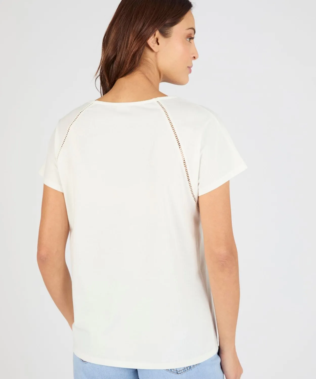 T-shirt détail macramé