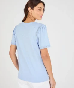 T-shirt détails dentelle