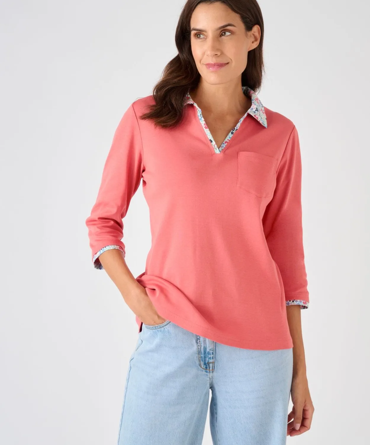 T-shirt effet 2 en 1