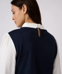 T-shirt effet 2 en 1 en maille chaude