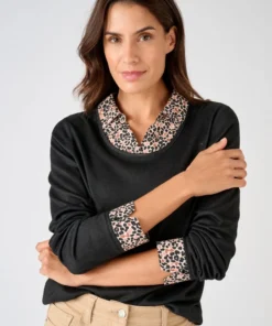 T-shirt effet 2 en 1 maille chaude