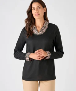 T-shirt effet 2 en 1 maille chaude
