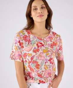 T-shirt en lin mélangé